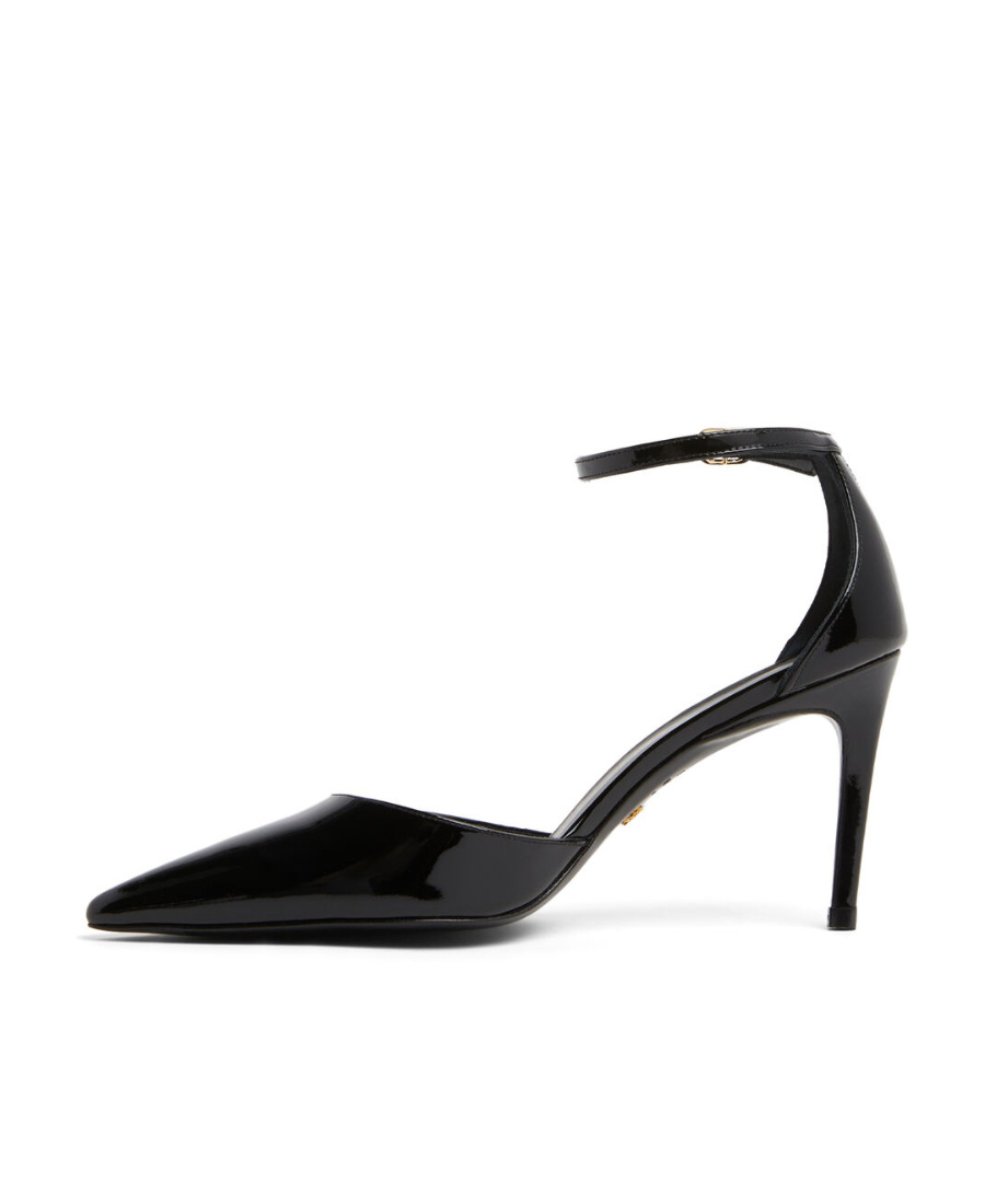 Stuart Weitzman 100mm Pointed-toe Leather Pumps In Black