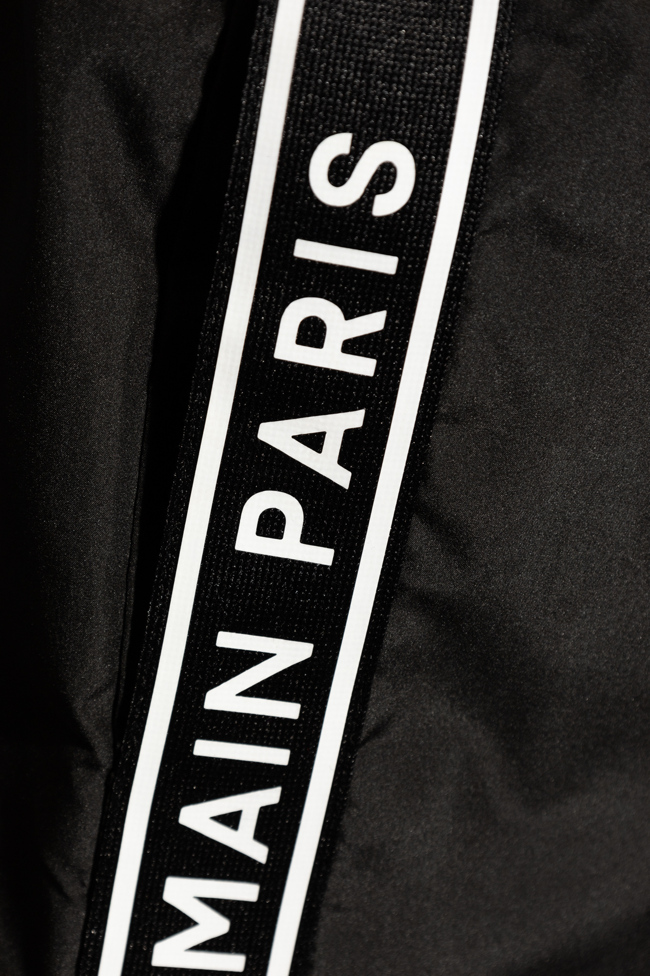 Shop Balmain Logo-print Swim Shorts In Black