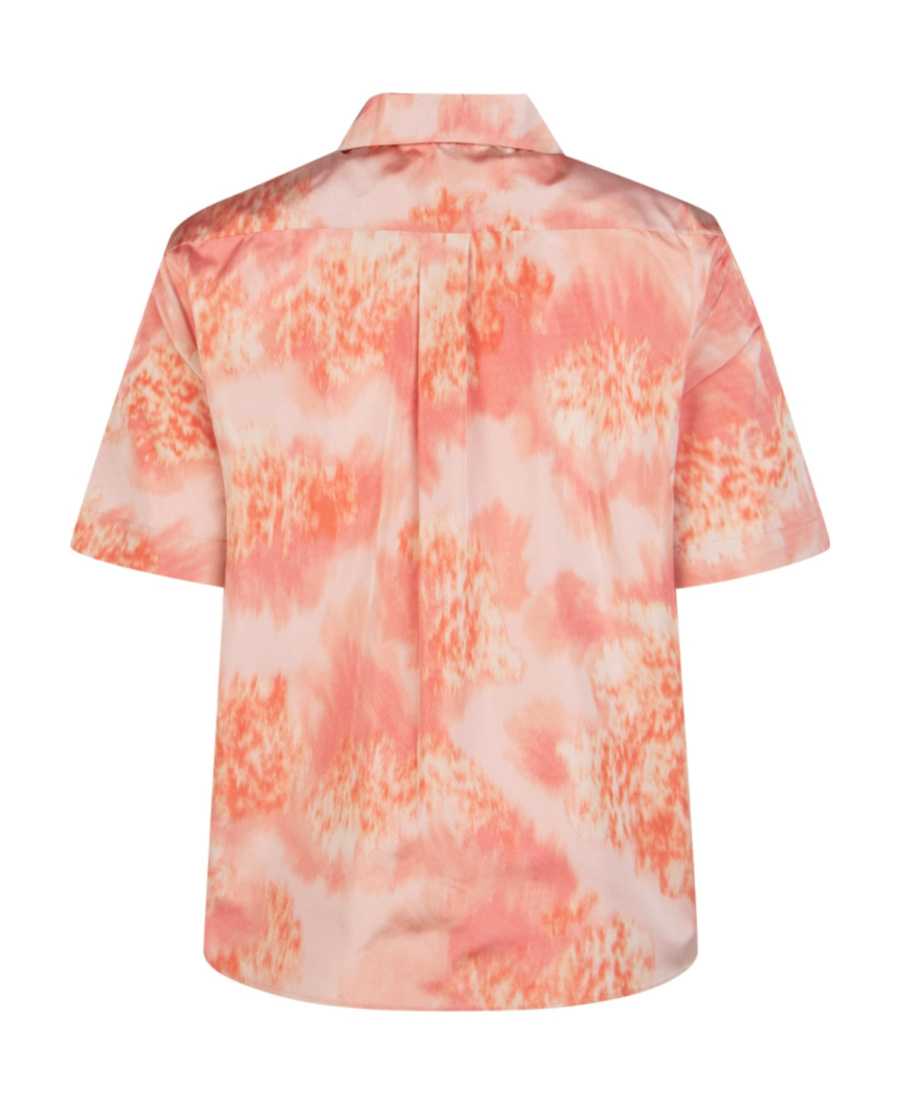 Dior Lapel Short-sleeved Shirt In Pink