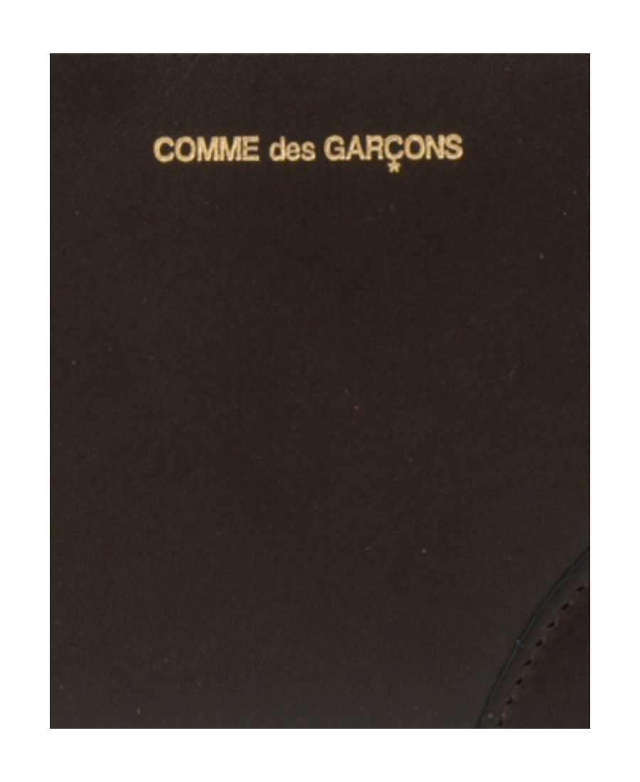 Comme Des Garçons Zippered Change Purse In Brown