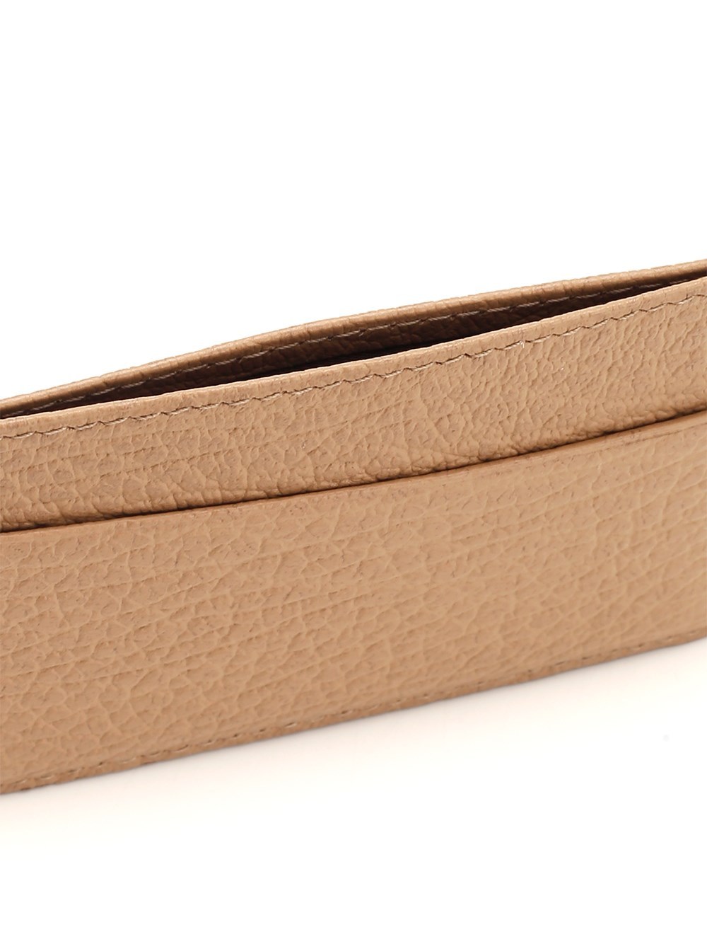 Maison Margiela Four-stitch Logo Cardholder In Brown