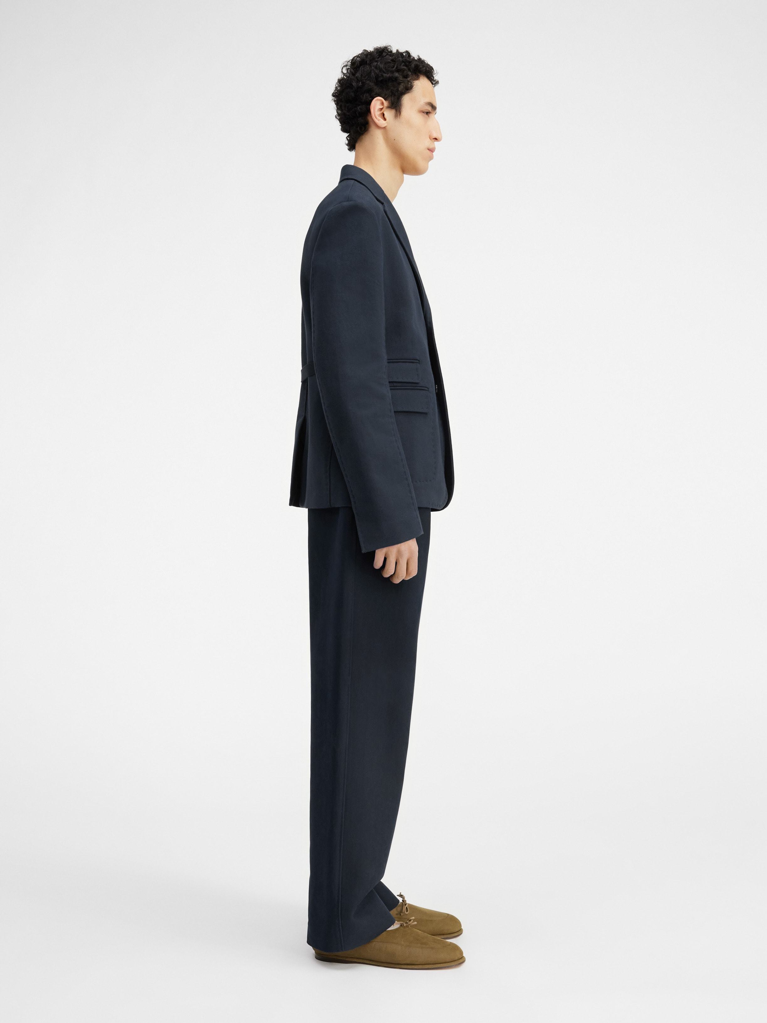 Jacquemus La Veste Piccinni Belted Jacket Featuring Notch Lapels In Black