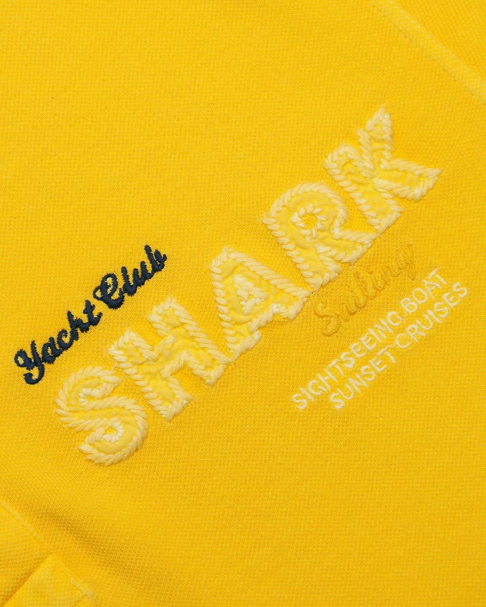 Paul & Shark Logo Embroidered Polo Shirt In Yellow