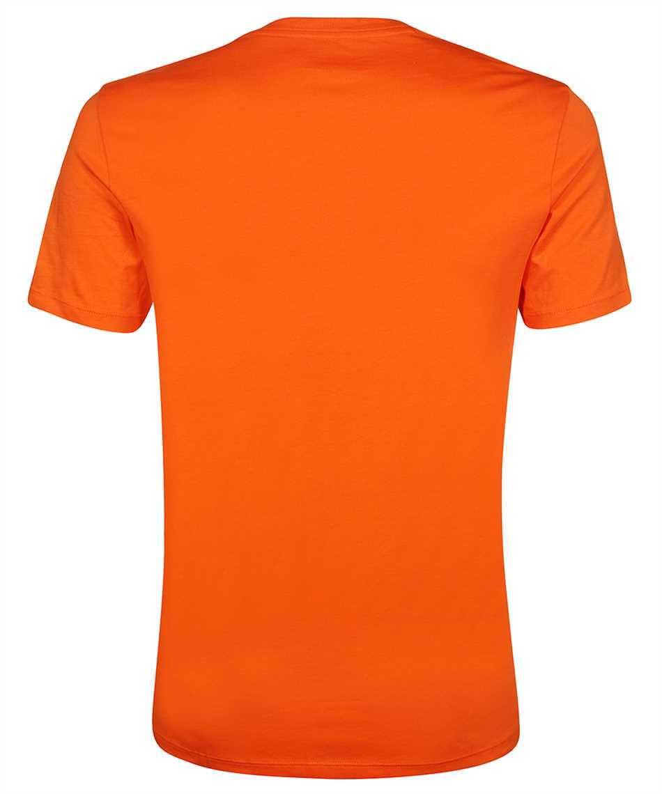 Armani Exchange V-collar Short-sleeved T-shirt In Orange