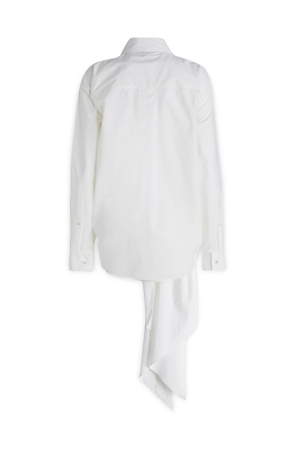 Shop Quira Large Silhouette Shirt In White