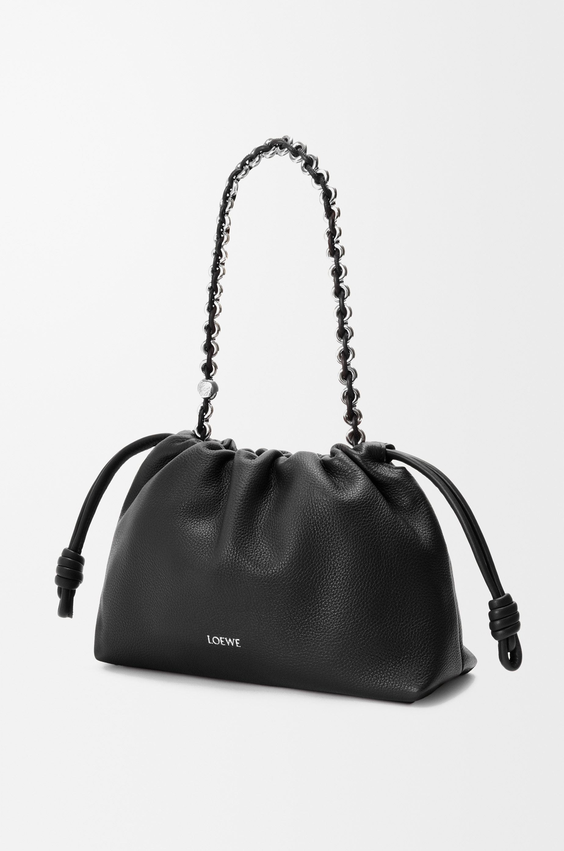 Loewe Medium Flamenco Purse In Fine Grained Calfskin In Black