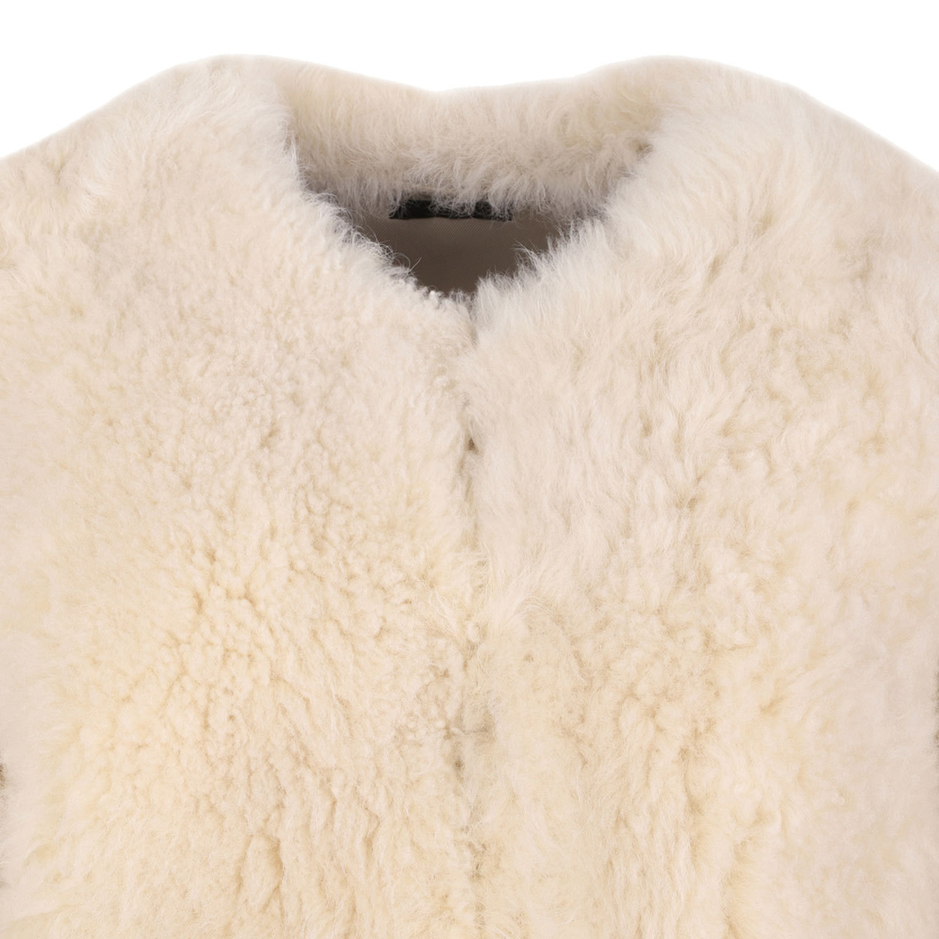 Tom Ford Crewneck Long-sleeved Coat In Neutral