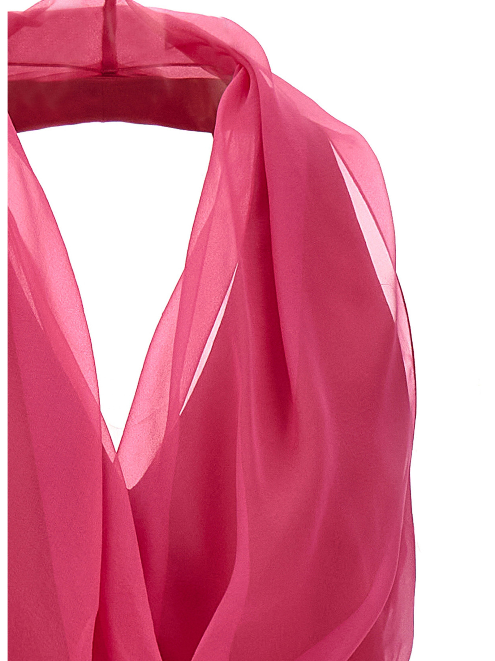 Alberta Ferretti Chiffon Blouse In Pink