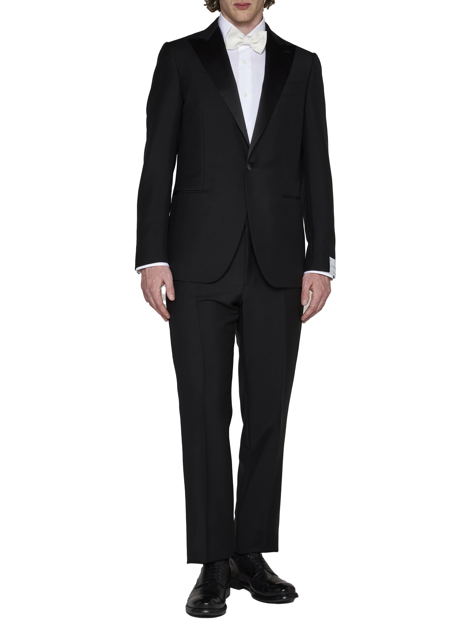 Caruso Two-piece Tailored Suit In Black