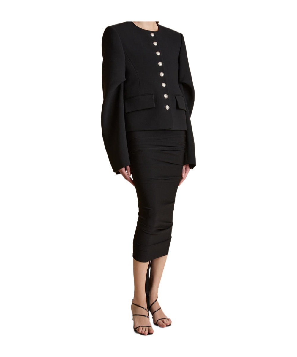 Khaite Black Darlman Jacket In Black