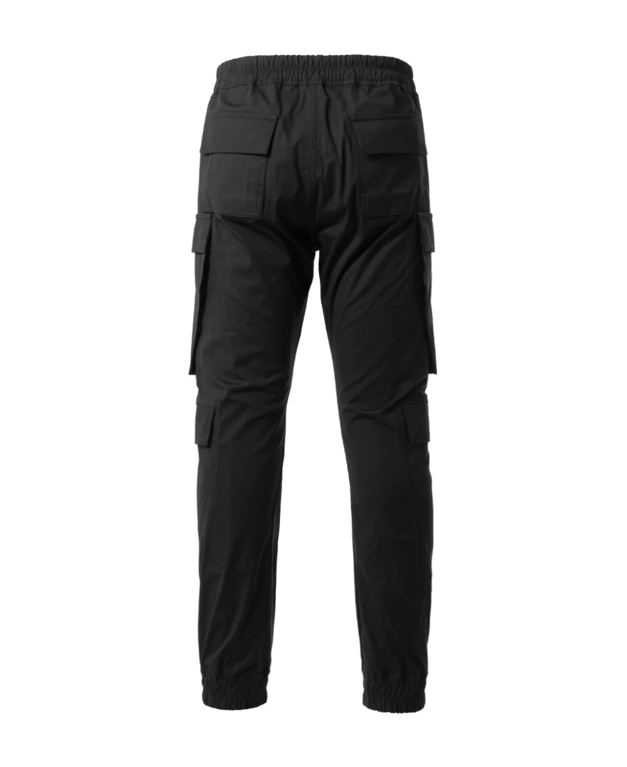 Rick Owens Drawstring-waist Cargo Trousers In Black