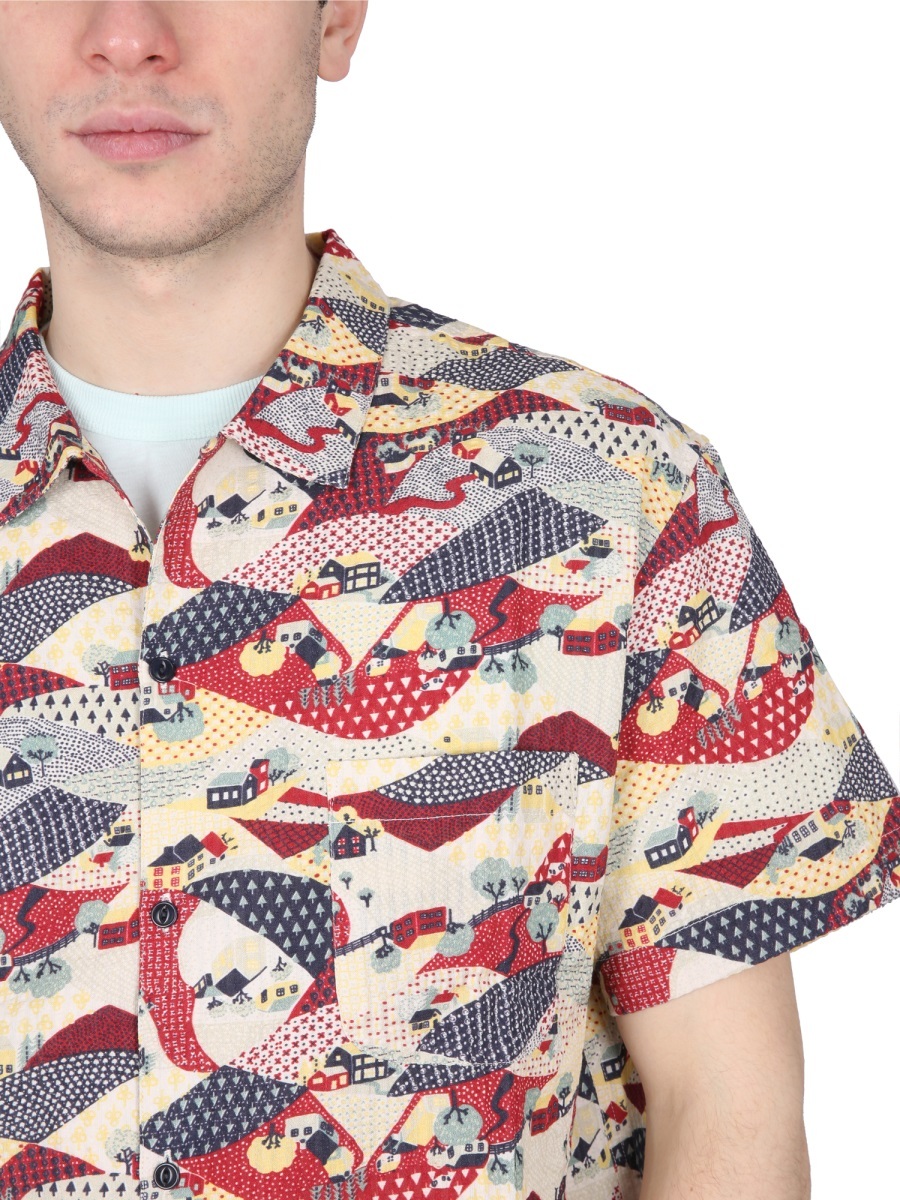Shop Ymc You Must Create Graphic-print Short-sleeve Shirt In Multicolor