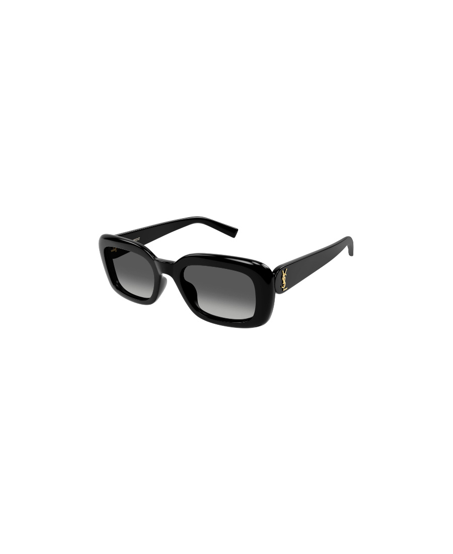 Saint Laurent Rectangular-frame Recycled Acetate Sunglasses In Black