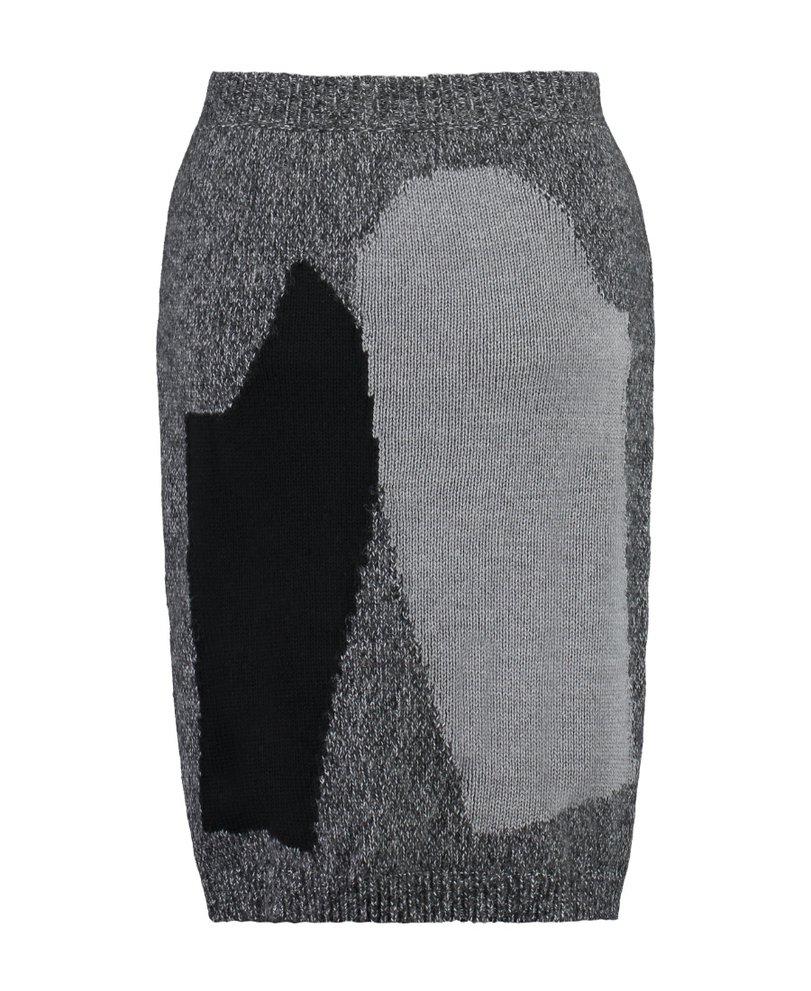 Moschino Knit Skirt In Black