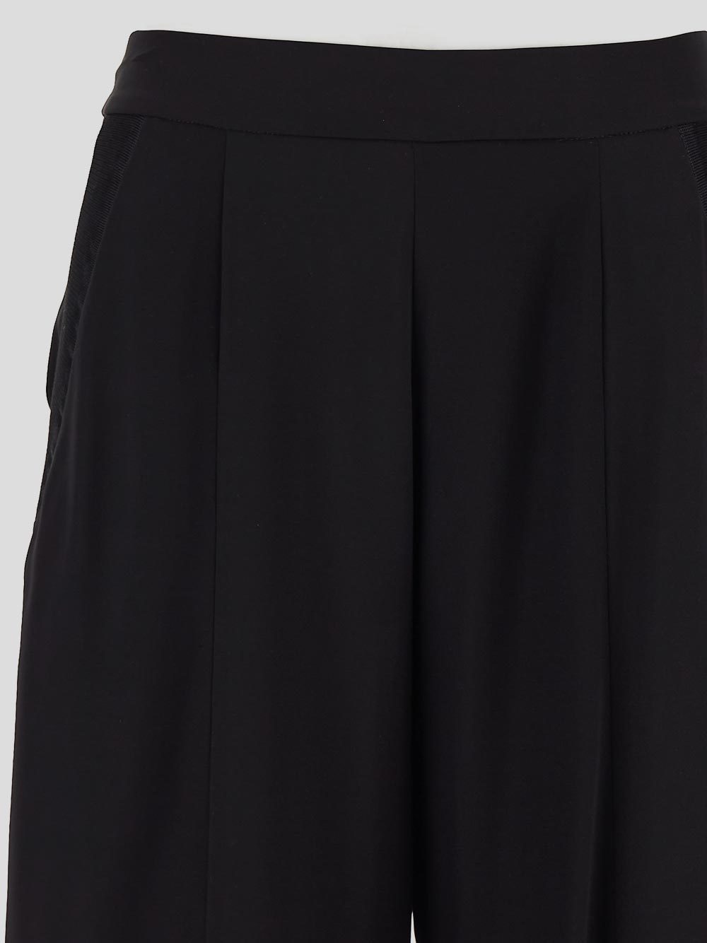 MALO ELASTIC WAIST WIDE LEG PANTS