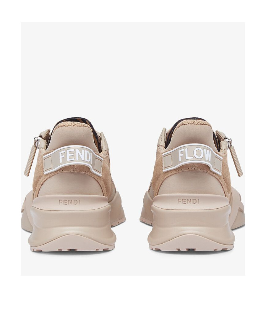 Fendi Flow Side-zip Trainer Sneakers In Nude