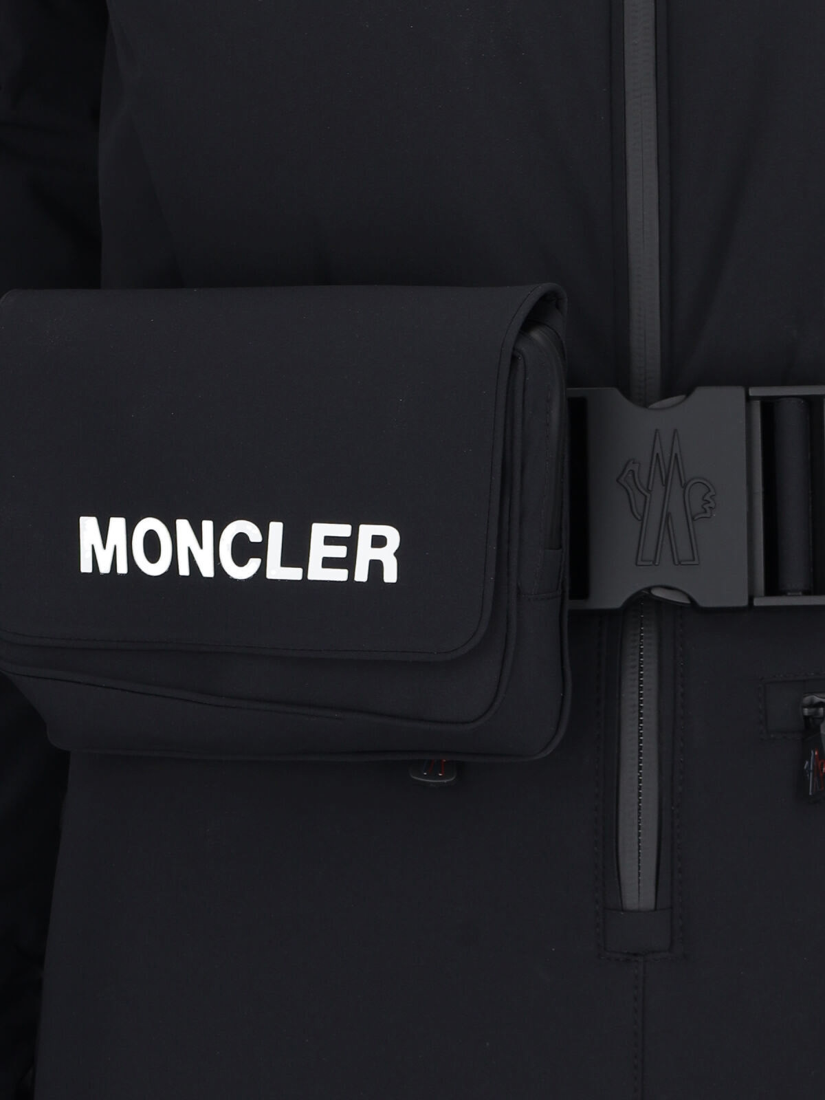 Moncler Down-filled Ski Suit In Black