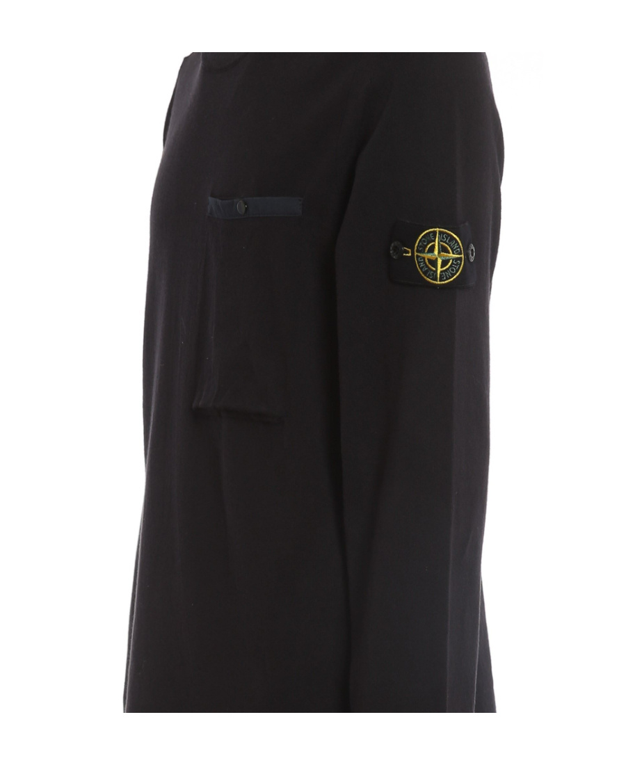 Stone Island Compass-patch Sweatshirt In Blue