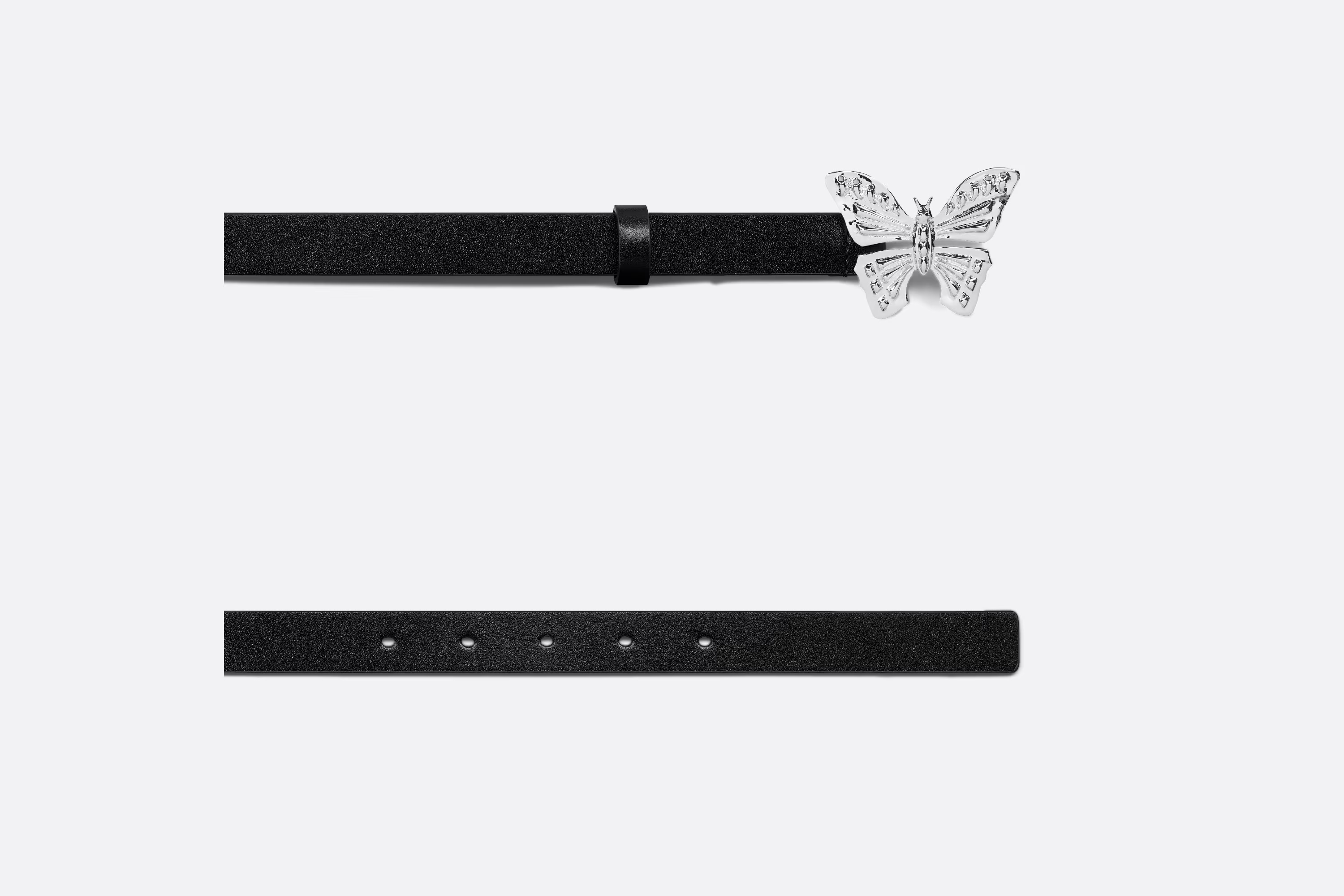 Dior Leather Belt In Black