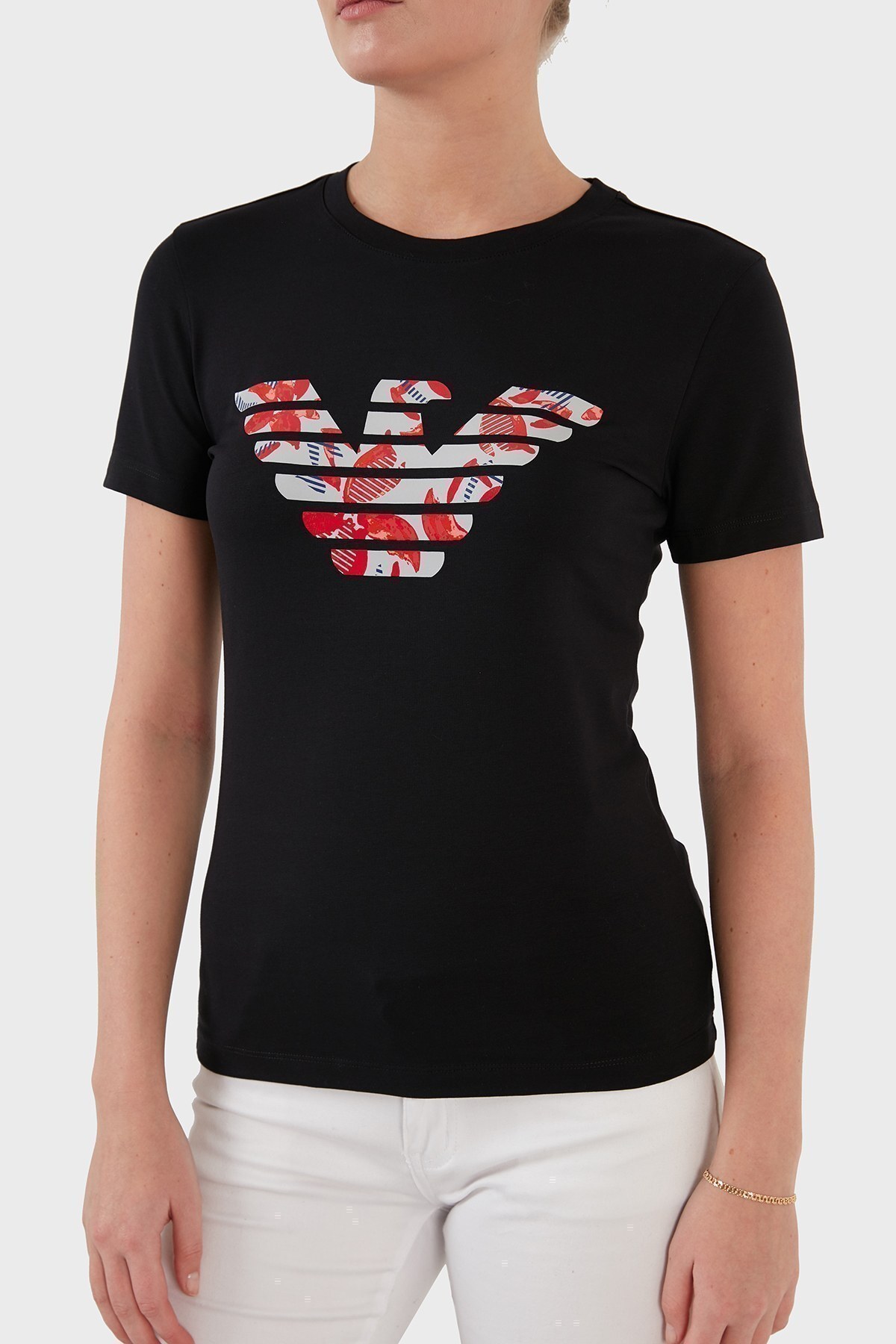 EMPORIO ARMANI ROUND-NECKED LOGO T-SHIRT