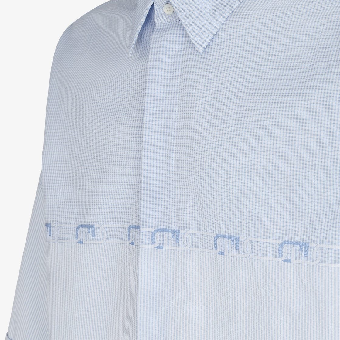 Fendi Lapel Short-sleeved Shirt In White