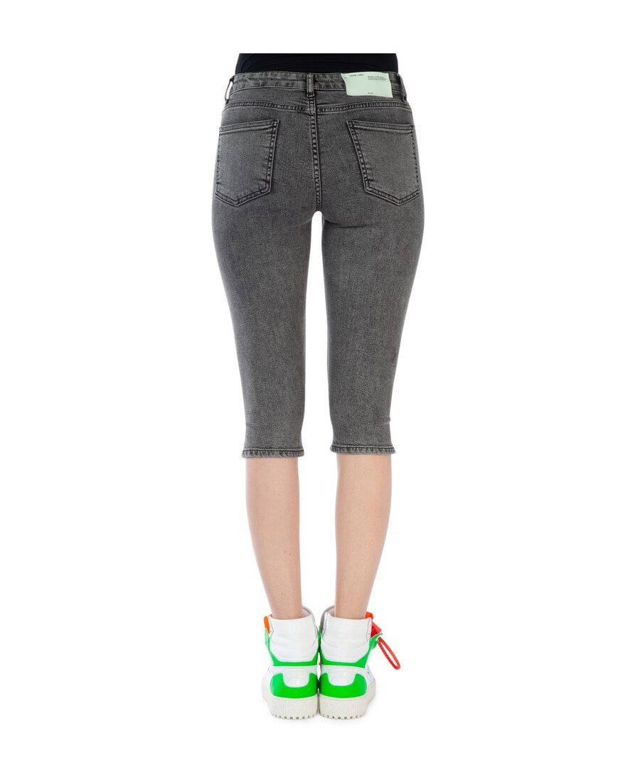 Off-white Denim Capri Trousers