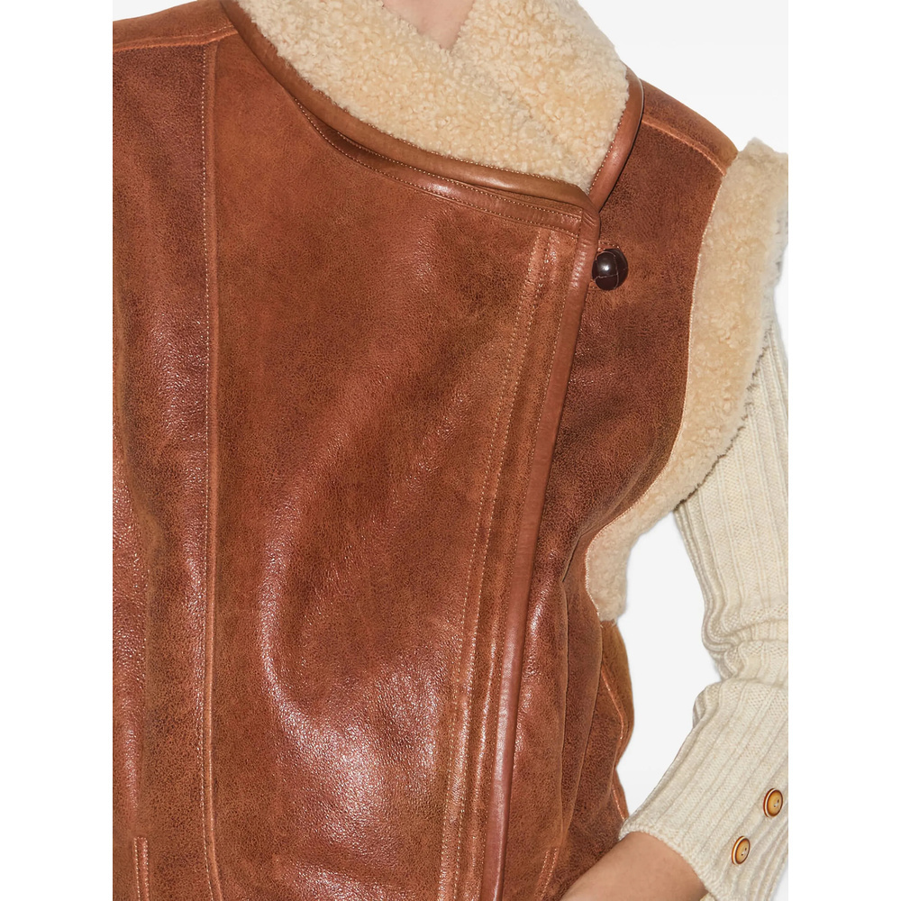 Isabel Marant Alime Vest In Brown