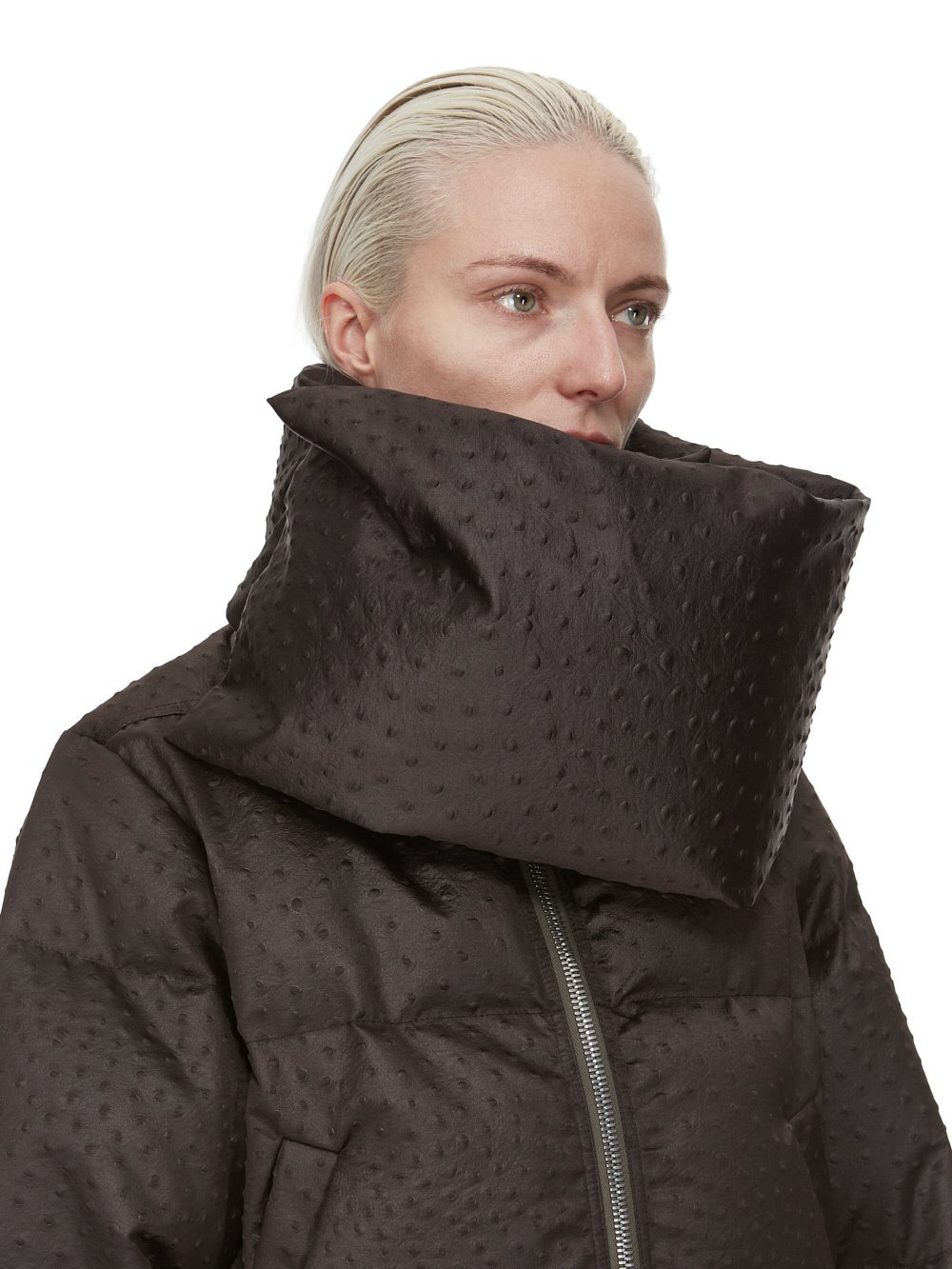 Rick Owens Funnel-neck Puffer Jacket In Black