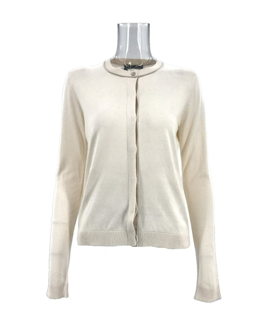 Weekend Max Mara Long-sleeved Knitted Cardigan In White