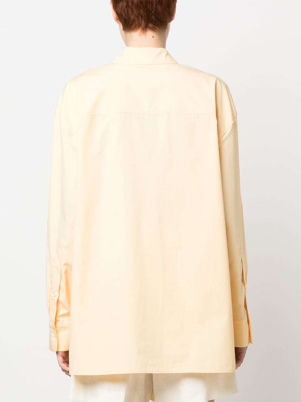 Shop Loulou Studio Buttoned Long-sleeved Shirt In Nude