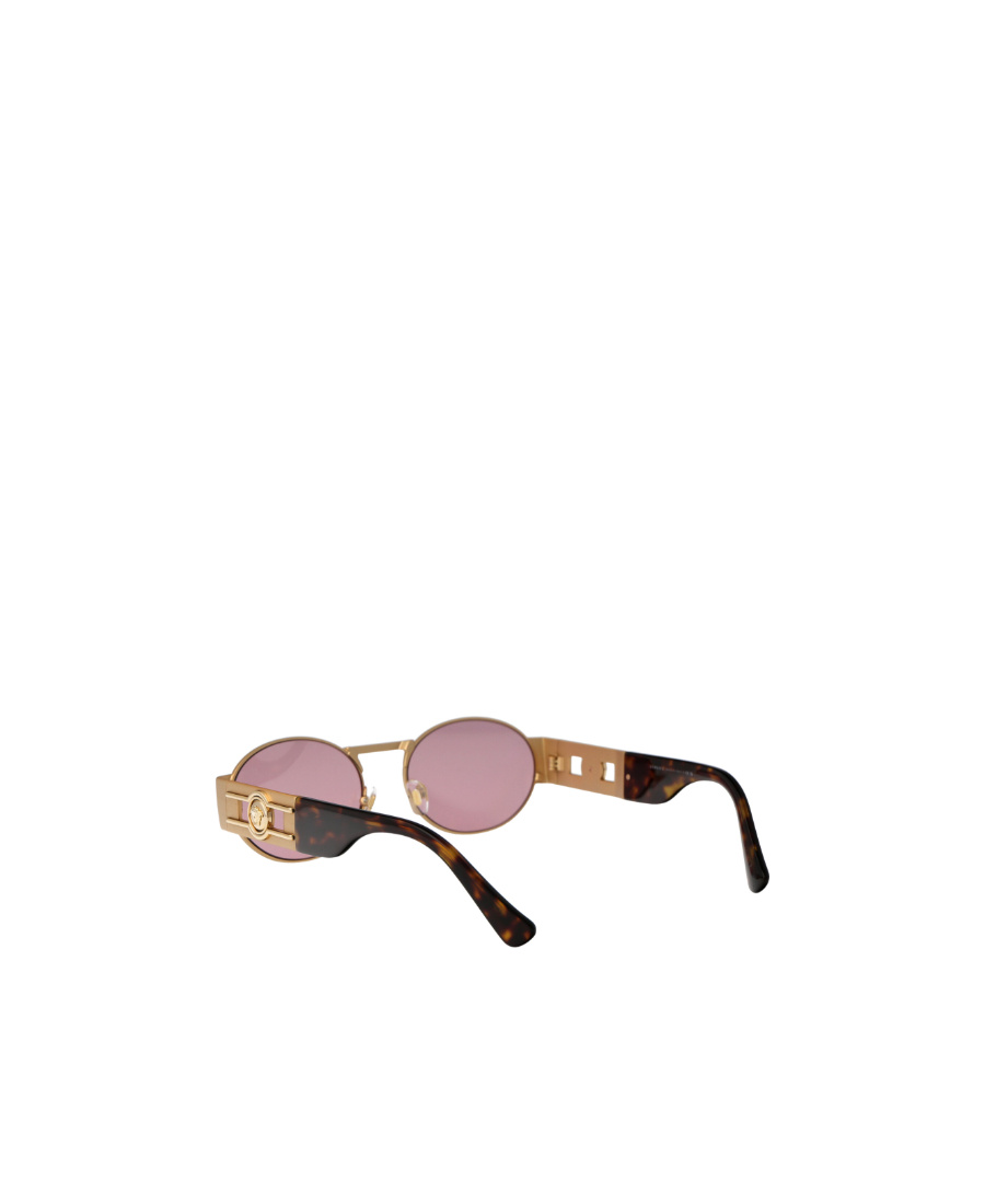 Versace Eyewear Oval-frame Sunglasses In Pink