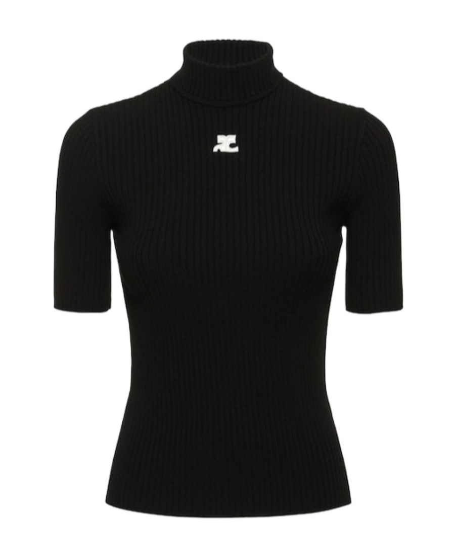 Courrèges Reedition Jumper T-shirt In Black