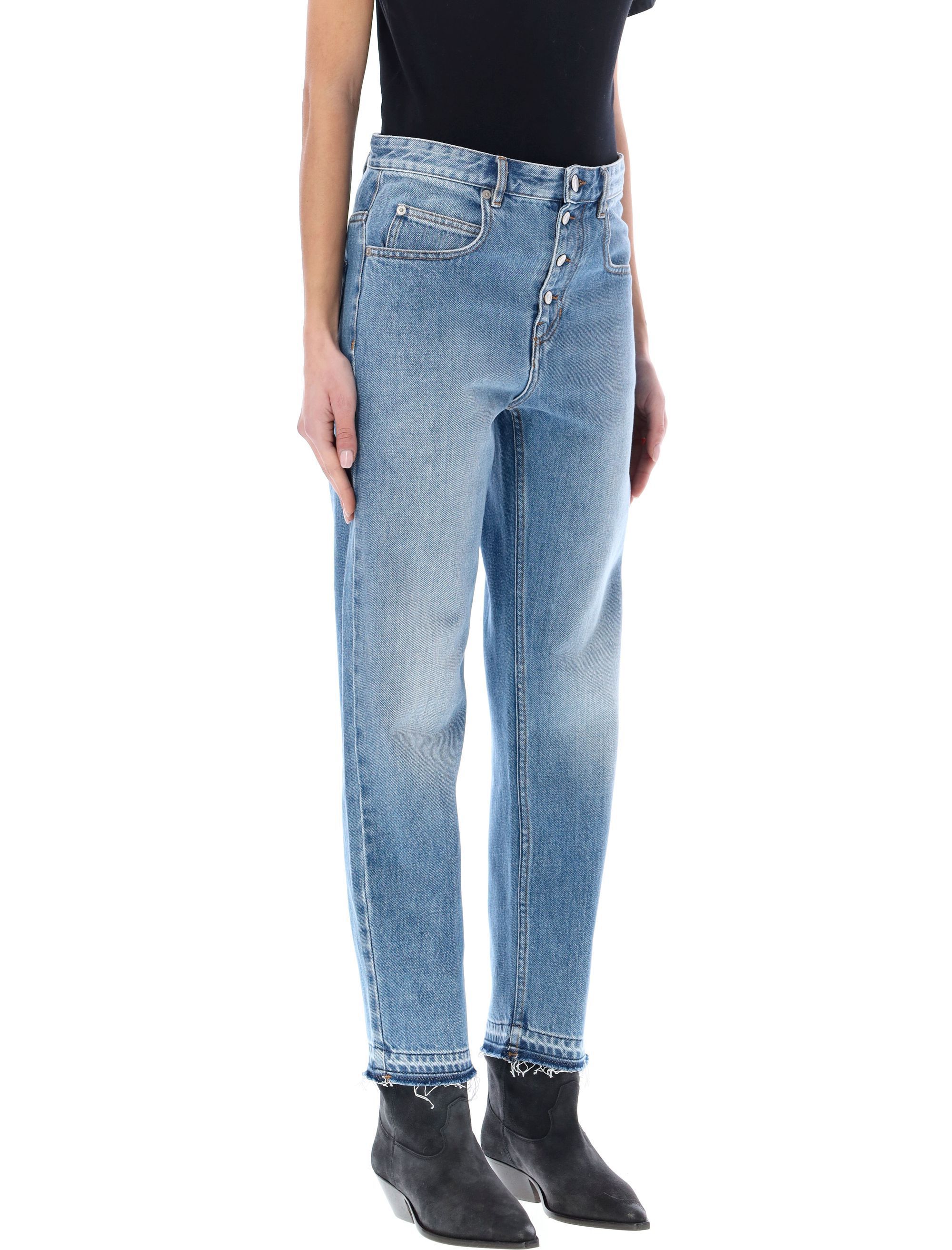ISABEL MARANT ÉTOILE BELDEN CROPPED DENIM JEANS