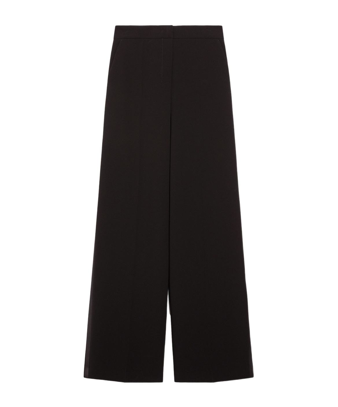 Shop Max Mara Straight Casual Pants In Black