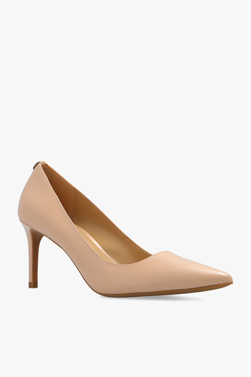 Shop Michael Michael Kors Alina Pointed Toe Pumps In Nude