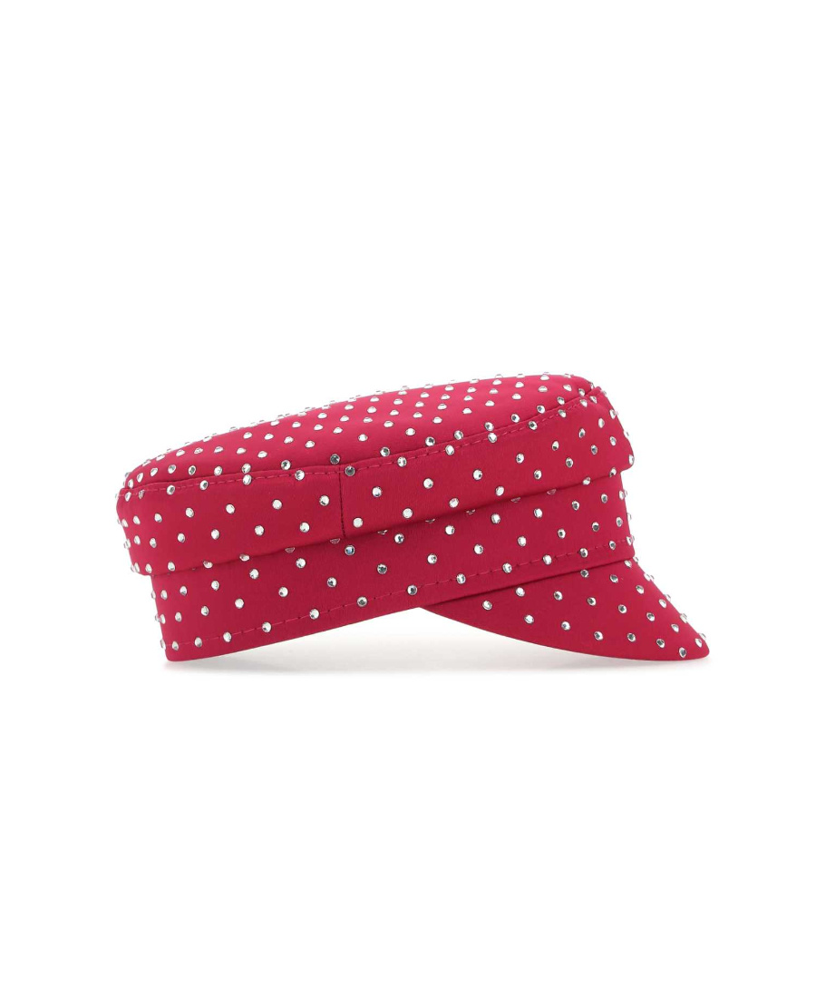 Ruslan Baginskiy Embellished Baker Boy Cap In Red