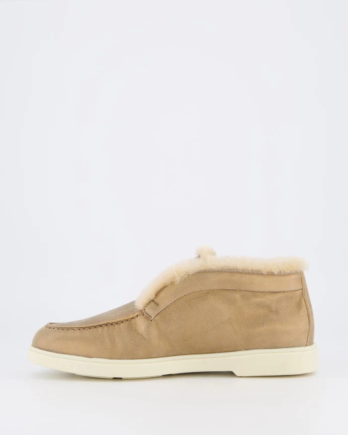 Santoni Round Toe Ankle Boots