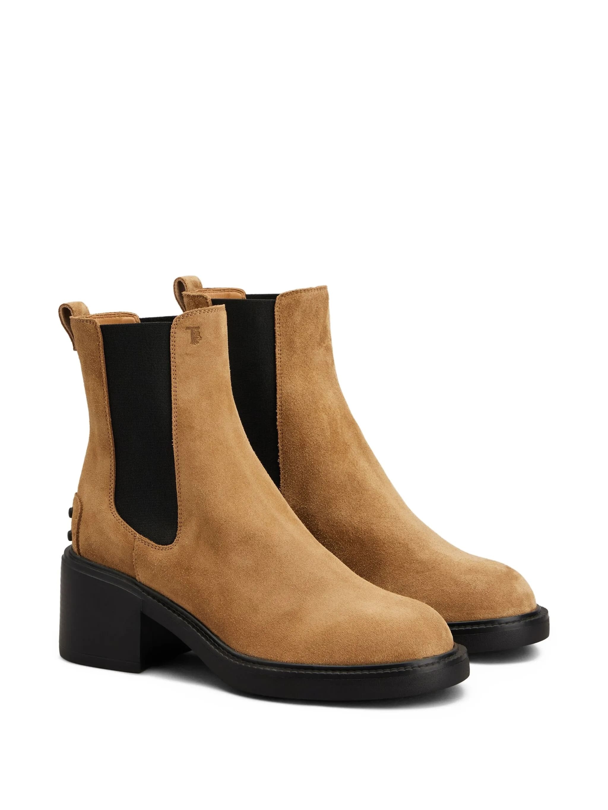 Tod's 60mm Suede Chelsea Boots In Black