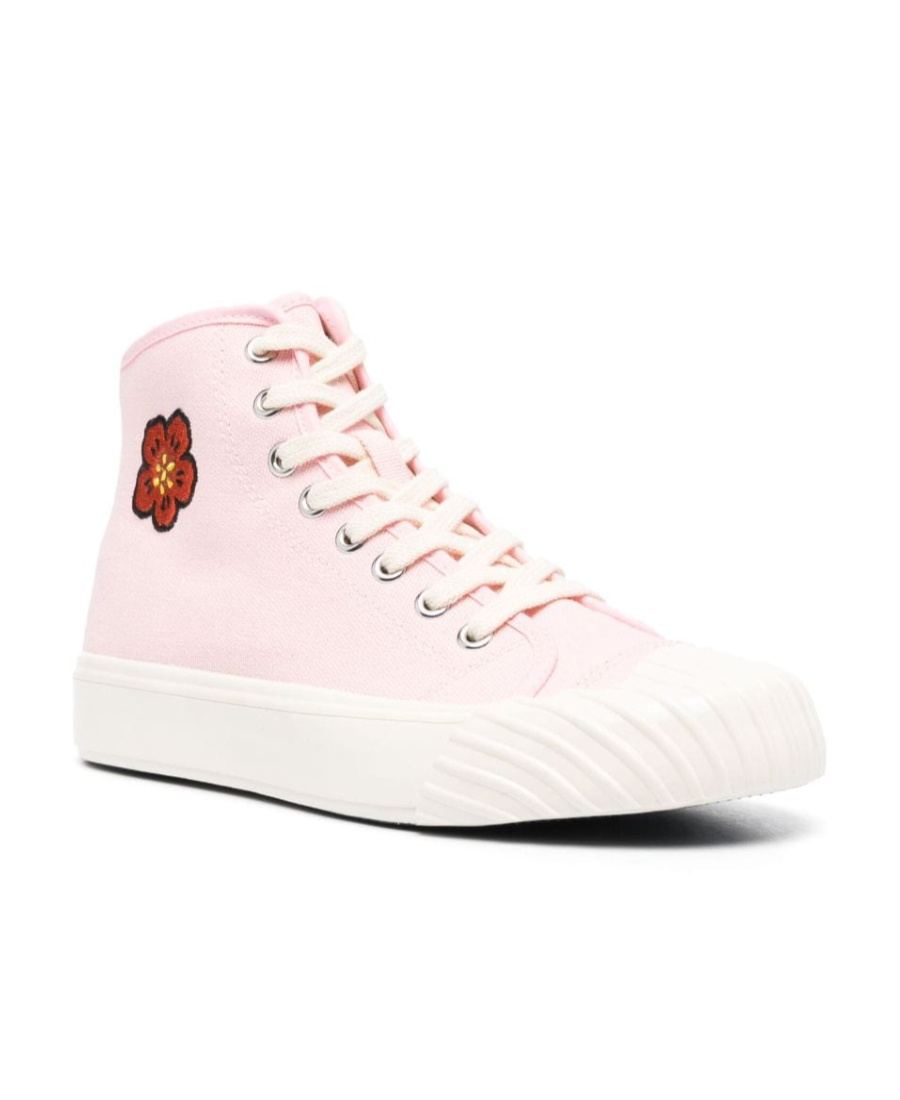 Kenzo School High-top Sneakers In Pink