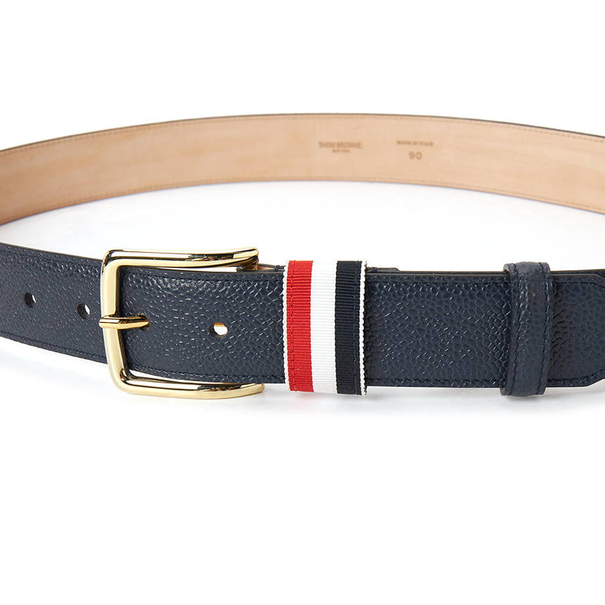 Thom Browne Pebble Grain Striped Loop In Blue