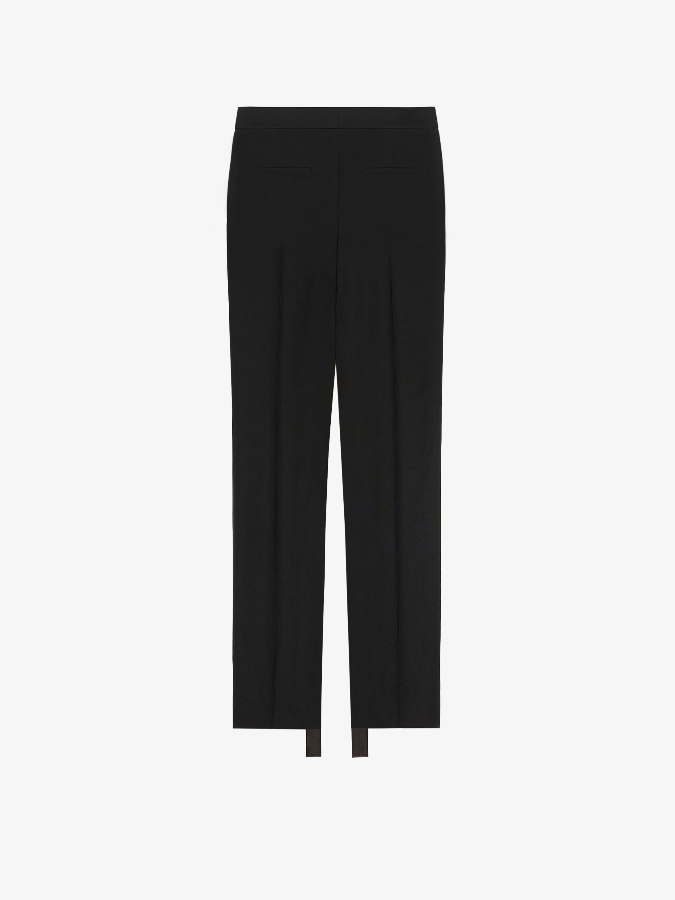 Givenchy Distressed-cuff Trousers In Black