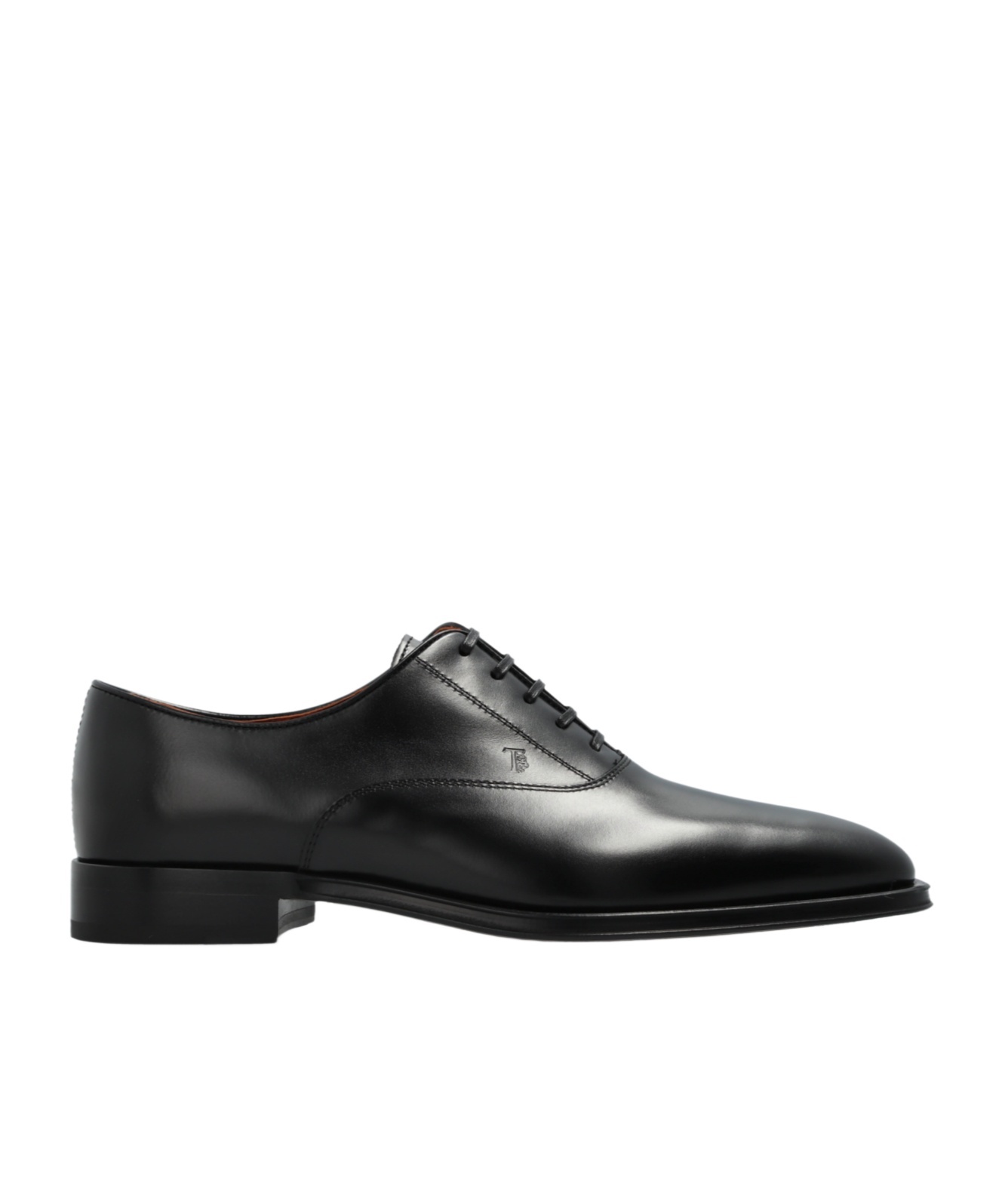 Tod's Francesina Leather Oxford Shoes In Black