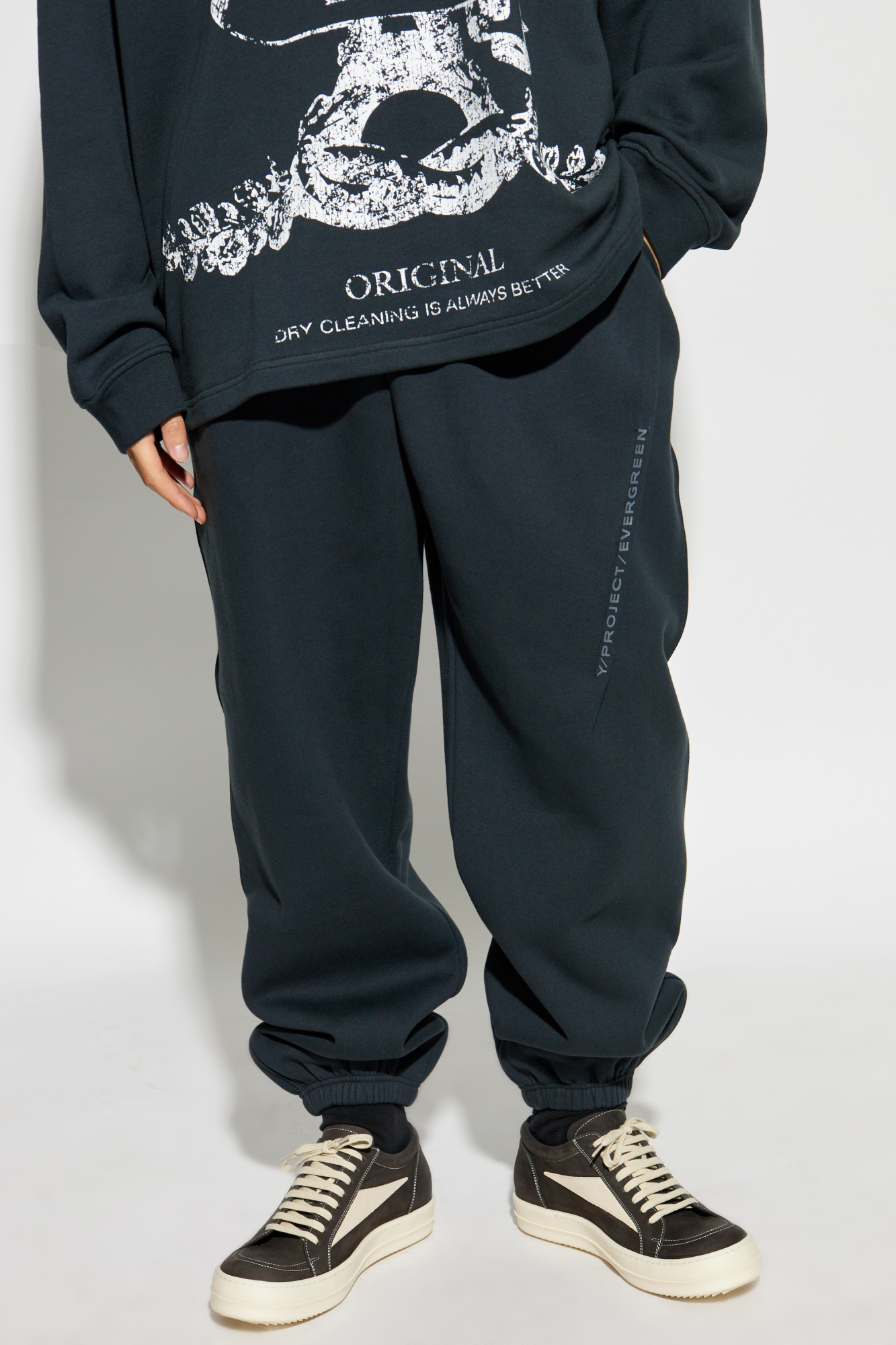 Y/project Elastic Waist Sweatpants In Black