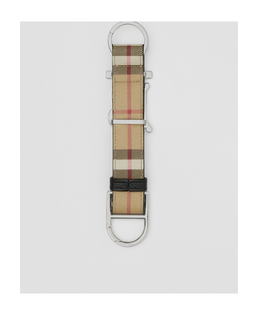 Burberry Tb House Check Key Ring In Multicolor
