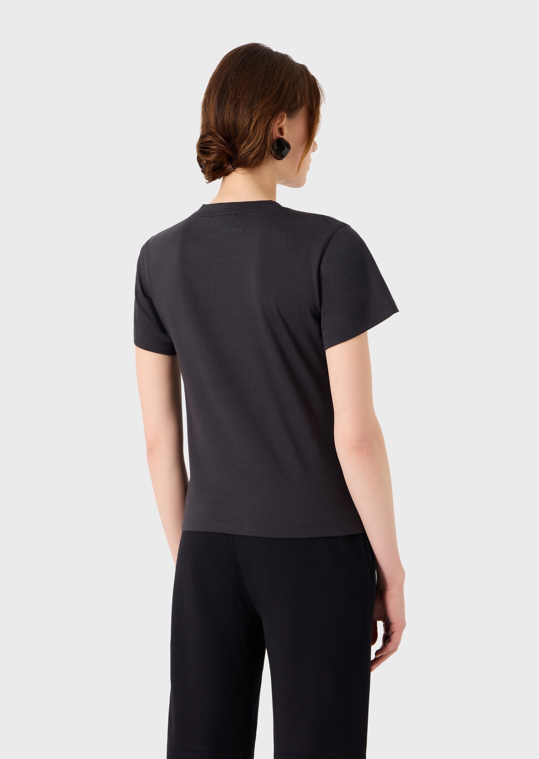 EMPORIO ARMANI LOGO-PRINT COTTON T-SHIRT