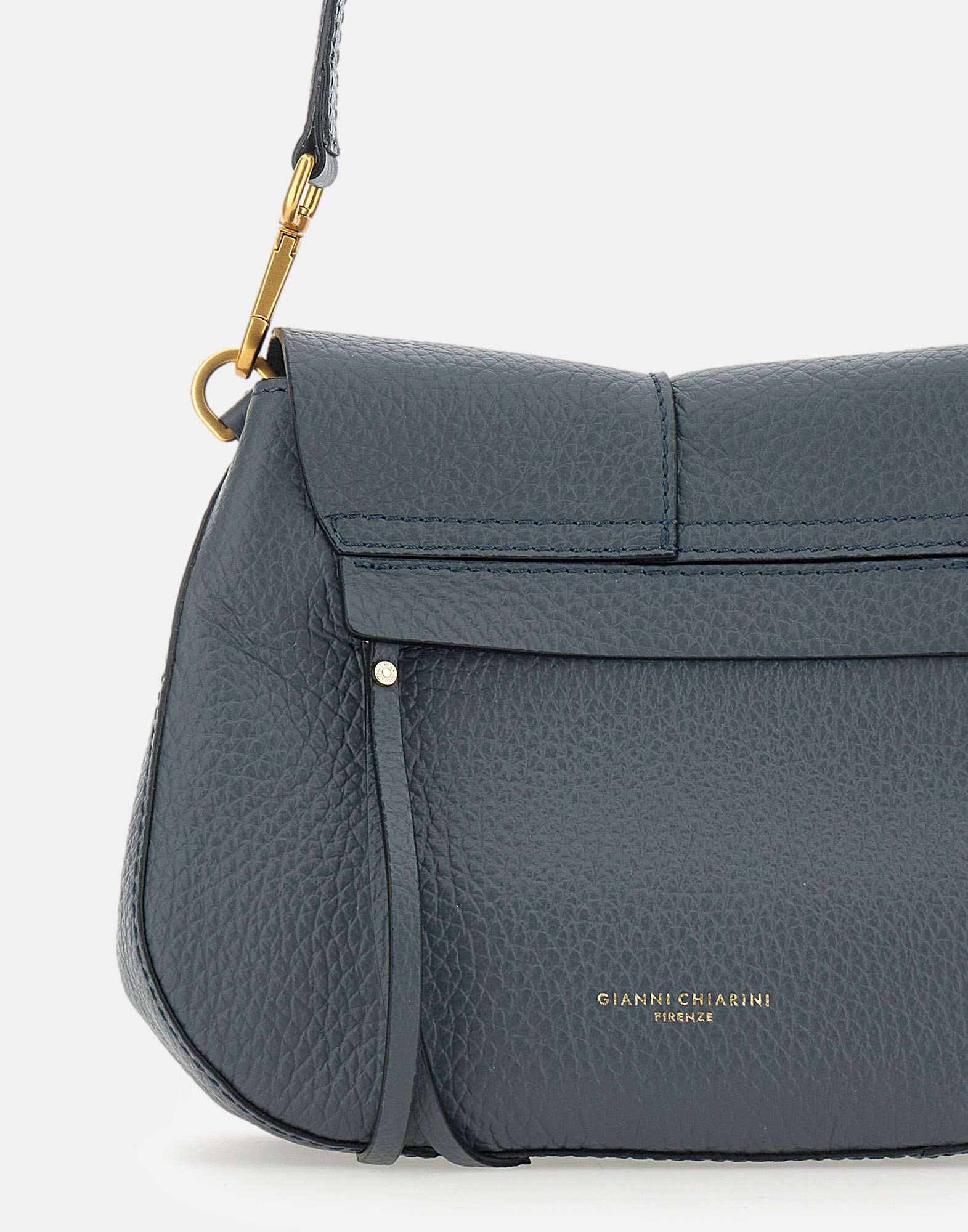 Gianni Chiarini Helena Round Shoulder Bag In Black