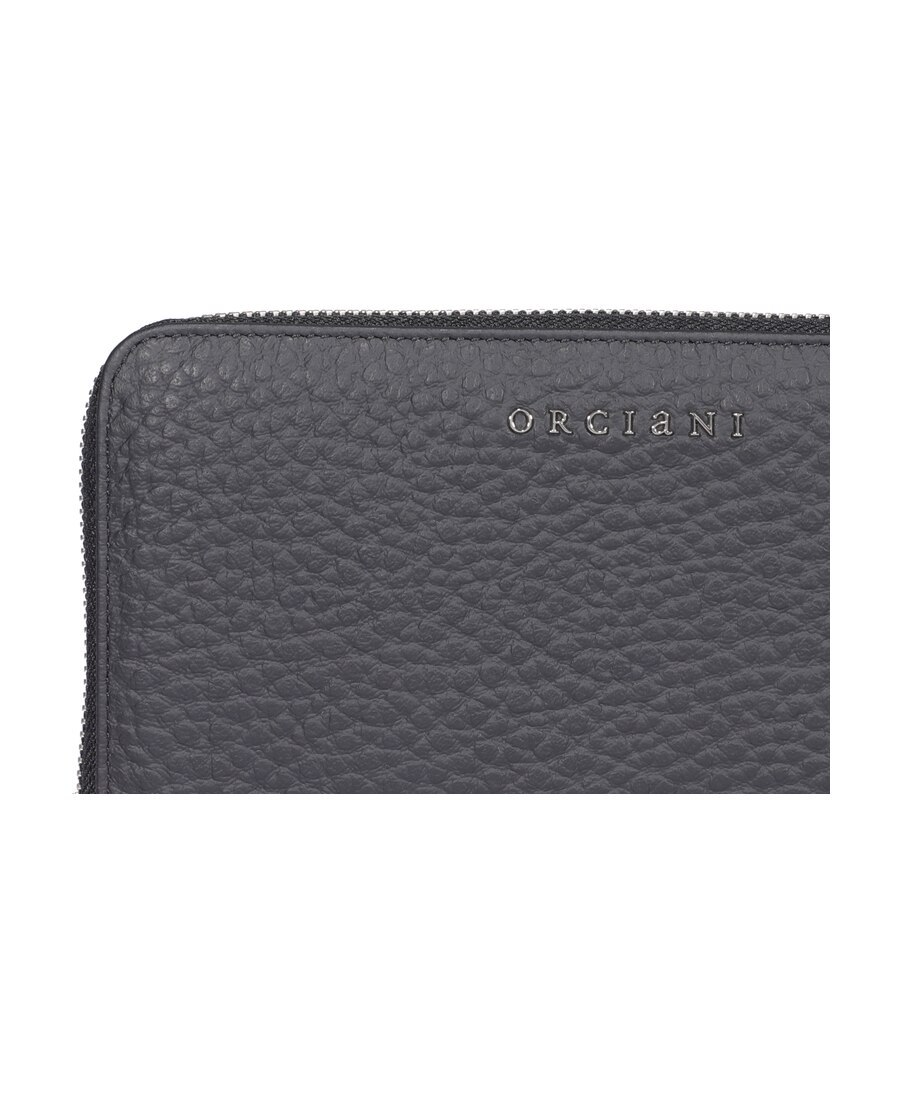 Orciani Logo Plaque Wallet In Black