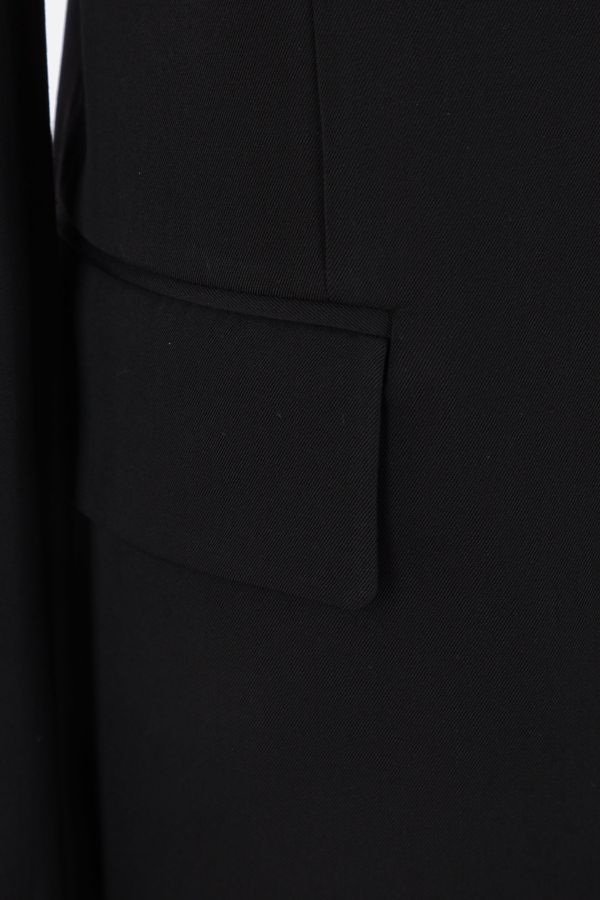 Stella Mccartney Fluid Viscose Blend Oversized Blazer In Black