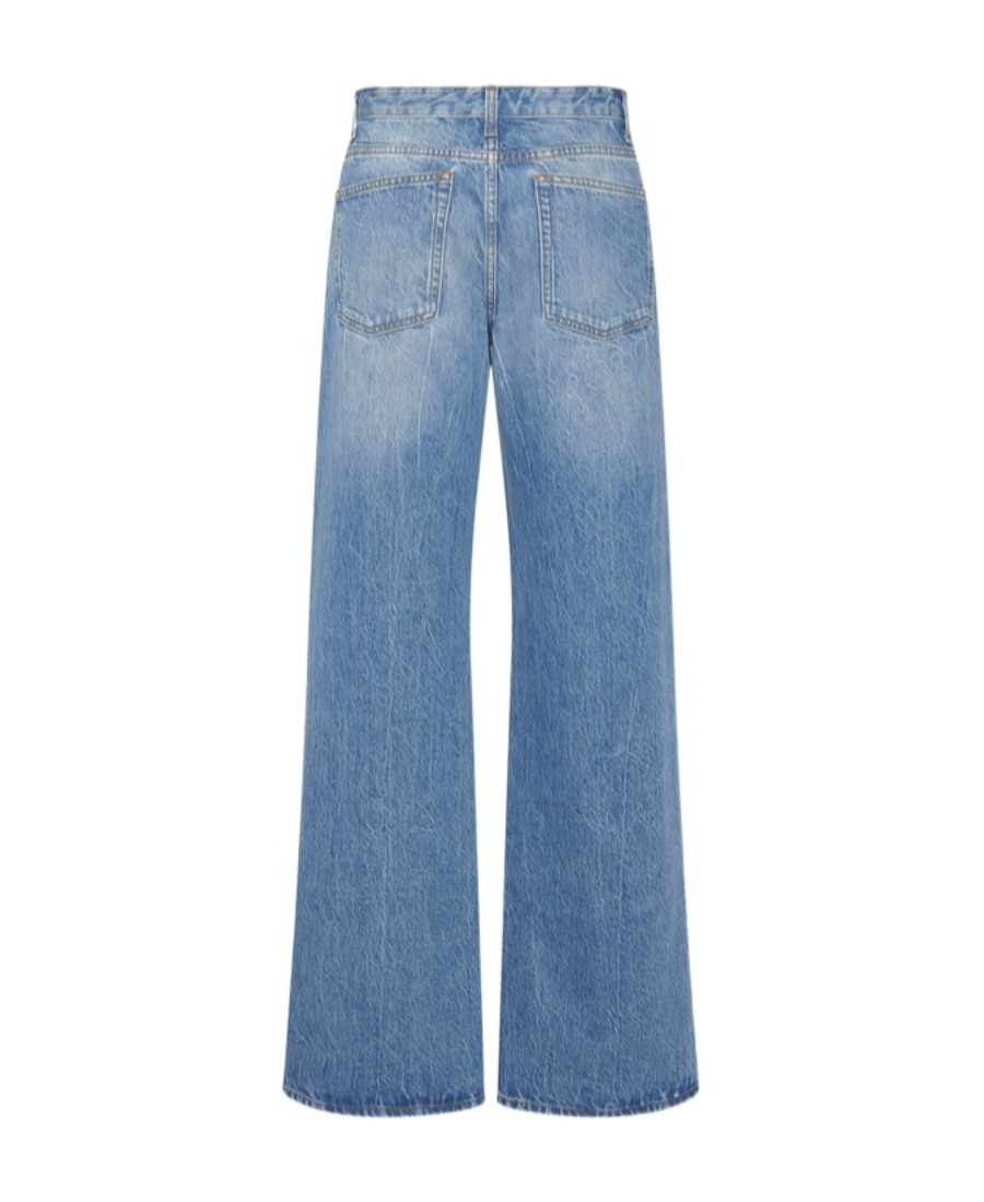 The Row Eglitta Straight-leg Denim Pants In Blue