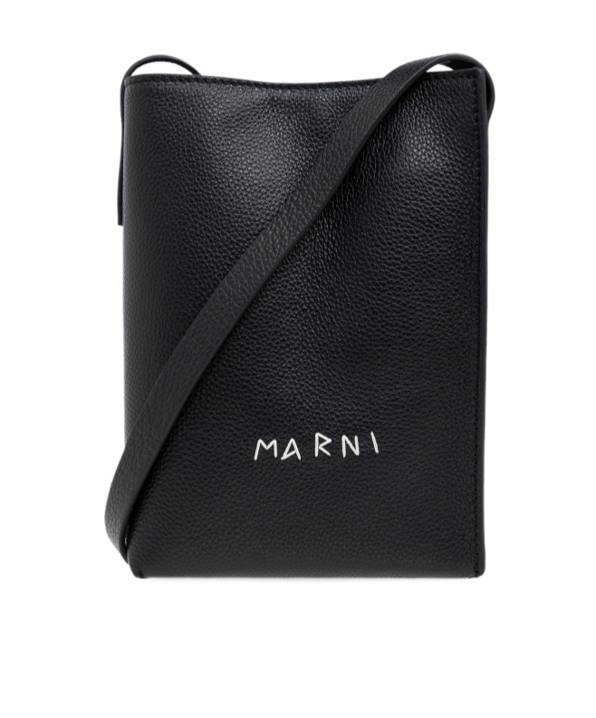 Marni North Nano Shoulder Bag In Black